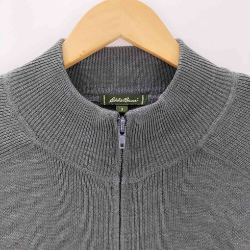 エディーバウアー Eddie Bauer ジップアップ アクリルウールニット メンズ S