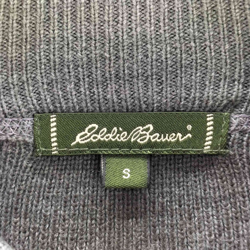 エディーバウアー Eddie Bauer ジップアップ アクリルウールニット メンズ S