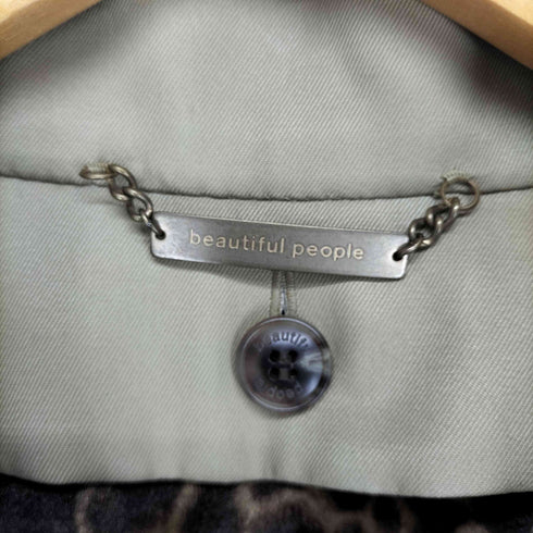 ビューティフルピープル beautiful people レオパードライナー トレンチコート レディース 160