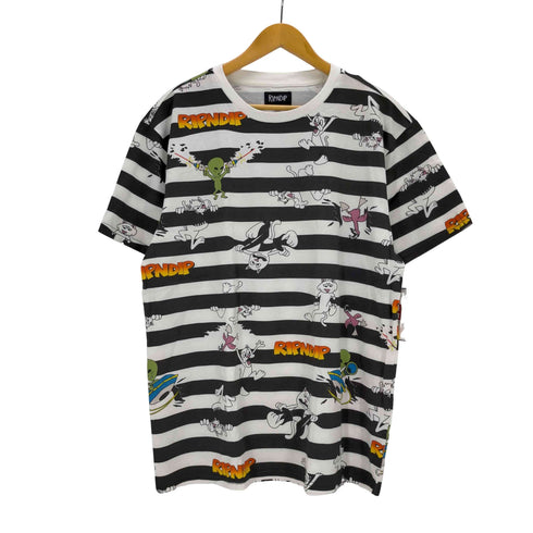 リップンディプ RIPNDIP キャラクターボーダーTシャツ メンズ import:L