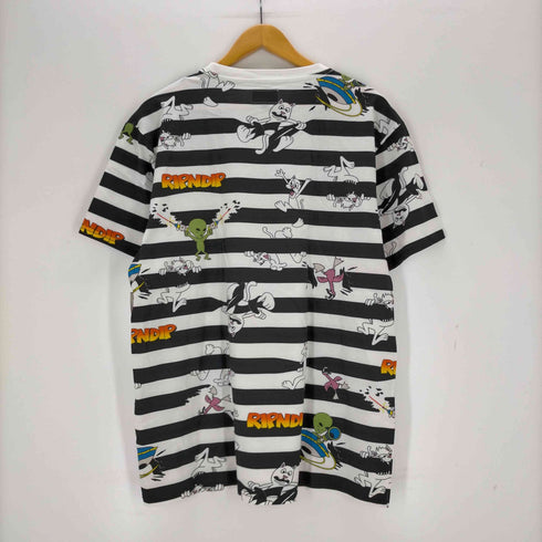 リップンディプ RIPNDIP キャラクターボーダーTシャツ メンズ import:L