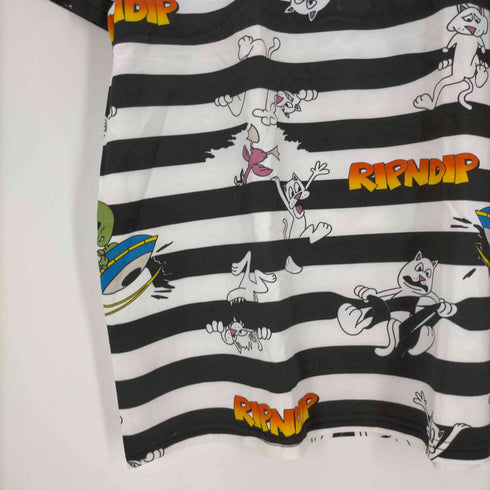 リップンディプ RIPNDIP キャラクターボーダーTシャツ メンズ import:L