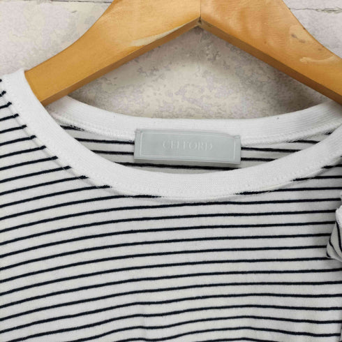セルフォード CELFORD 24SS アシメフリルギャザーカットソー レディース US:36