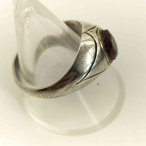 #18 925刻印 ストーン リング レディース 18号