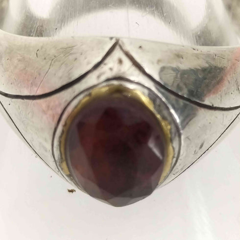 #18 925刻印 ストーン リング レディース 18号