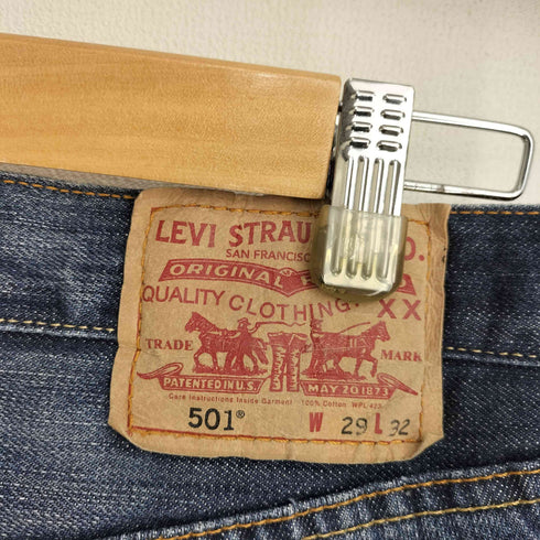 リーバイス Levis 501 STRAIGHT LEG BUTTON-FLY ボタンフライストレートデニムパンツ メンズ W29L32