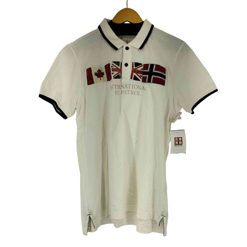 ナパピリ NAPAPIJRI S/S 国旗アップリケ ポロシャツ メンズ