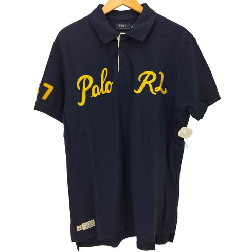 ポロラルフローレン POLO RALPH LAUREN CUSTOM FIT POLO RL No67 ナンバリング チェーンステッチ S/S ラガーシャツ ポロ メンズ import:XL