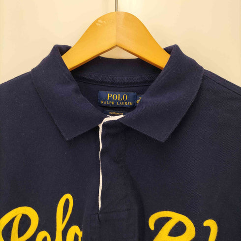 ポロラルフローレン POLO RALPH LAUREN CUSTOM FIT POLO RL No67 ナンバリング チェーンステッチ S/S ラガーシャツ ポロ メンズ import:XL