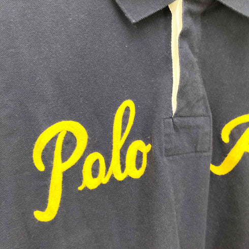 ポロラルフローレン POLO RALPH LAUREN CUSTOM FIT POLO RL No67 ナンバリング チェーンステッチ S/S ラガーシャツ ポロ メンズ import:XL