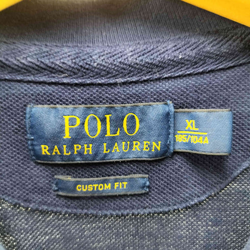 ポロラルフローレン POLO RALPH LAUREN CUSTOM FIT POLO RL No67 ナンバリング チェーンステッチ S/S ラガーシャツ ポロ メンズ import:XL