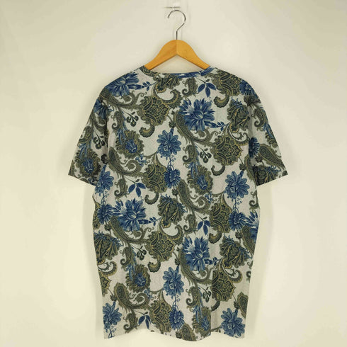 エトロ ETRO ペイズリー柄 コットン Vネック Tシャツ メンズ import:XL