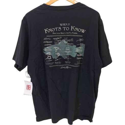 エディーバウアー Eddie Bauer WMTA KNOTS TO KNOW ロープ プリント S/S Tシャツ メンズ import:XL