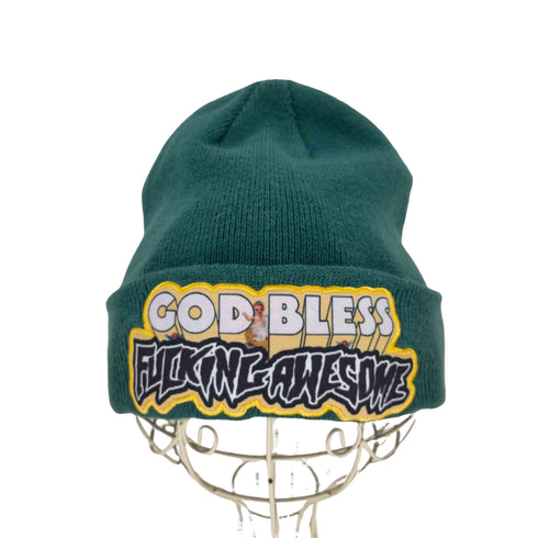 ファッキンオーサム FUCKING AWESOME GOD BLESS FA Beanie メンズ