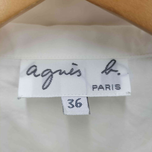 アニエスベー agnes b. ノースリーブ 丸襟 シャツ ブラウス レディース FR:36