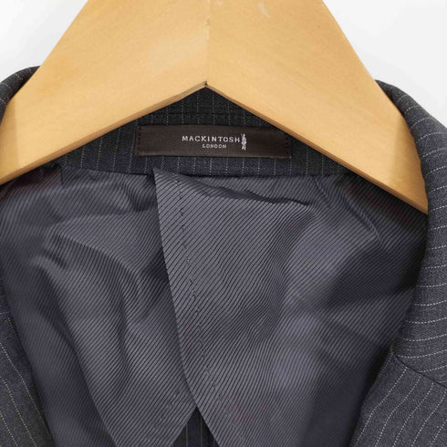 マッキントッシュ Mackintosh ピンストライプ 裏地 背抜き 2B シングルブレスト ウール テーラード ジャケット メンズ