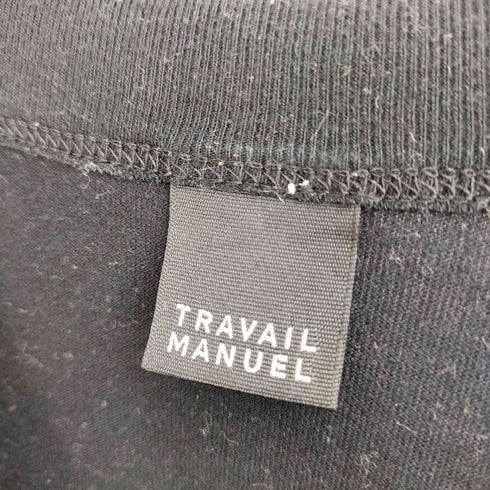 トラバイユマニュアル TRAVAIL MANUEL クラシック天竺スリットTシャツ レディース