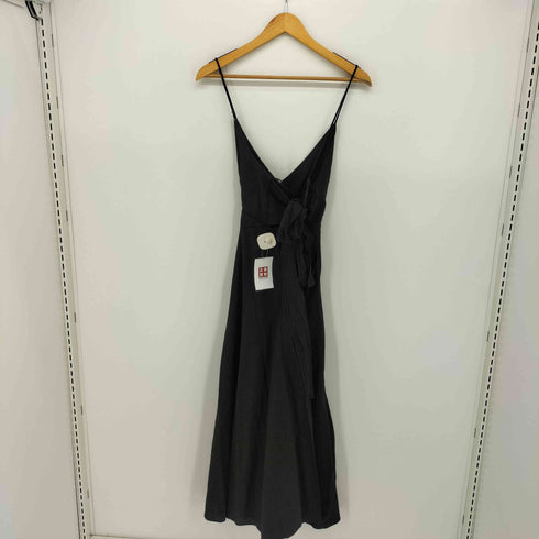ザラ ZARA バックリボン リネンキャミソール ワンピース レディース import:L