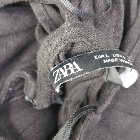 ザラ ZARA バックリボン リネンキャミソール ワンピース レディース import:L