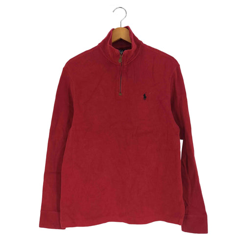 ポロバイラルフローレン Polo by RALPH LAUREN ポニー刺繍 コットン ハーフジップ スウェット メンズ import:M