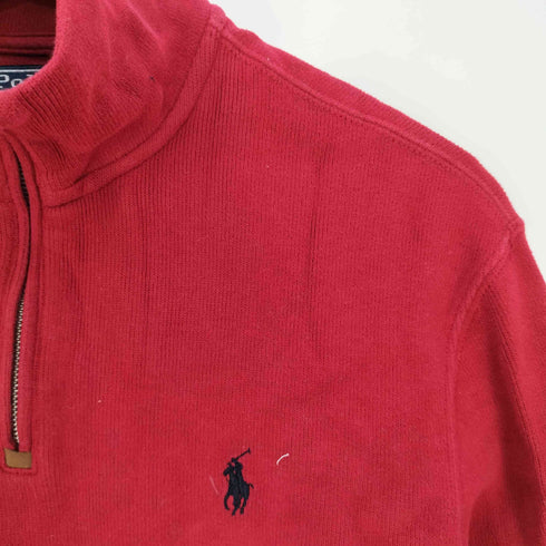 ポロバイラルフローレン Polo by RALPH LAUREN ポニー刺繍 コットン ハーフジップ スウェット メンズ import:M
