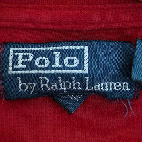 ポロバイラルフローレン Polo by RALPH LAUREN ポニー刺繍 コットン ハーフジップ スウェット メンズ import:M