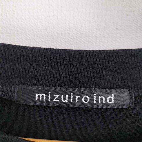 ミズイロインド mizuiro ind コットン タックショルダー フレンチスリーブ プルオーバー レディース
