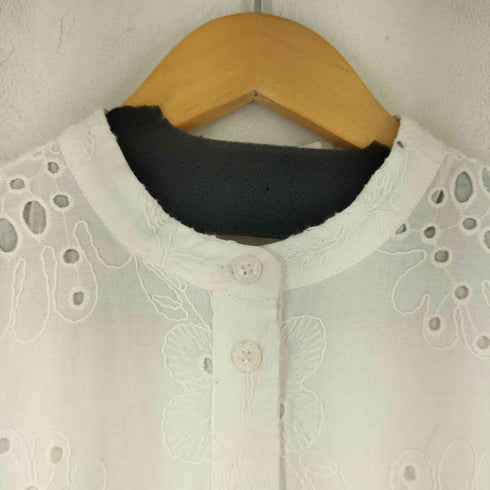 ザラ ZARA MIDI DRESS WITH CUTWORK EMBROIDERY レディース US XS