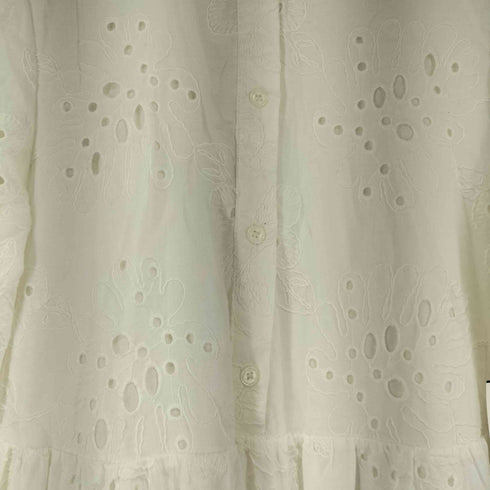 ザラ ZARA MIDI DRESS WITH CUTWORK EMBROIDERY レディース US XS
