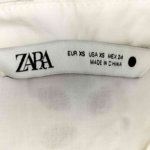 ザラ ZARA MIDI DRESS WITH CUTWORK EMBROIDERY レディース US XS
