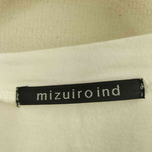 ミズイロインド mizuiro ind コットン タックショルダー フレンチスリーブ プルオーバー レディース
