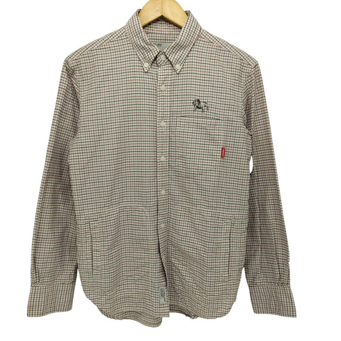 ネイバーフッド NEIGHBORHOOD 09AW EST BD/C-SHIRT.LS ブルドッグ 刺繍 ボタンダウン L/S チェック シャツ メンズ S-R