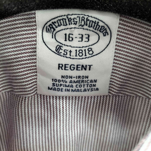 ブルックスブラザーズ BROOKS BROTHERS REGENT ストライプ L/S シャツ メンズ 16-33