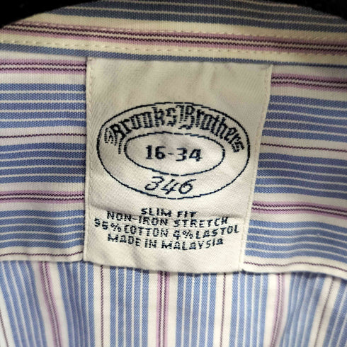 ブルックスブラザーズ 346 BROOKS BROTHERS ストライプ L/S シャツ メンズ 16-34