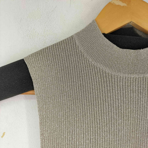 リエンダ rienda スリーブレスラメウォッシャブルKnit TOP レディース FREE