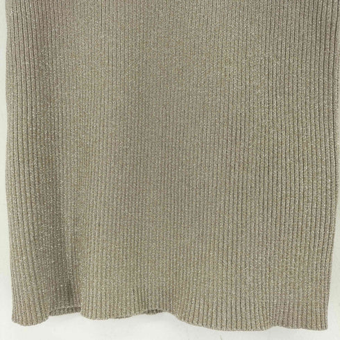 リエンダ rienda スリーブレスラメウォッシャブルKnit TOP レディース FREE