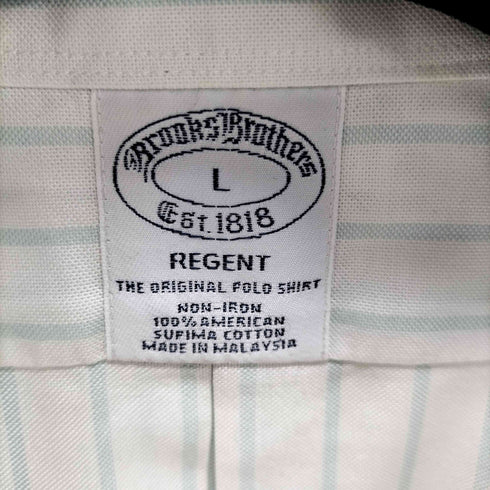 ブルックスブラザーズ BROOKS BROTHERS REGENT ワンポイント刺繍 ストライプ L/S シャツ メンズ JPN:L