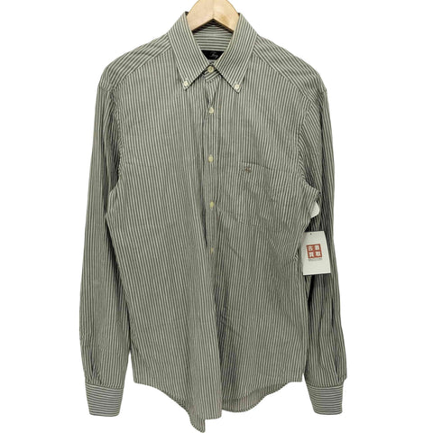 フェイ FAY イタリア製 ボタンダウン L/S ストライプ シャツ メンズ 39