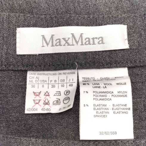 マックスマーラ MAX MARA ウールタイトスカート レディース JPN:40