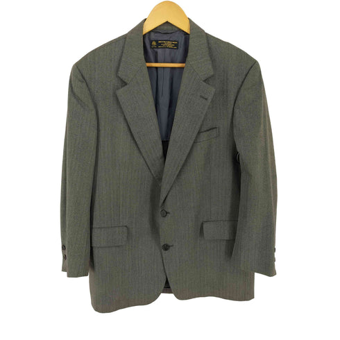 ブルックスブラザーズ BROOKS BROTHERS MAKERS USA製 ACTWU ヘリンボーン 背抜き センターベント 2Bシングルテーラードジャケット メンズ 42/36 REG