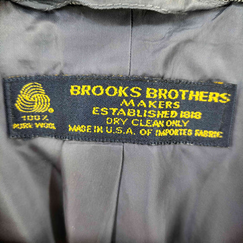 ブルックスブラザーズ BROOKS BROTHERS MAKERS USA製 ACTWU ヘリンボーン 背抜き センターベント 2Bシングルテーラードジャケット メンズ 42/36 REG