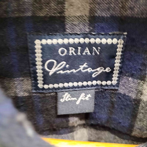 オリアン ORIAN SLIM FIT チェック L/S シャツ メンズ