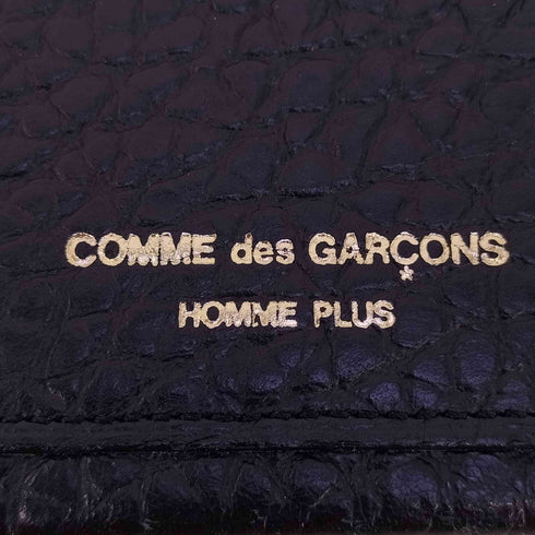 コムデギャルソンオムプリュス COMME des GARCONS HOMME PLUS 型押し レザー 長財布 ロングウォレット メンズ