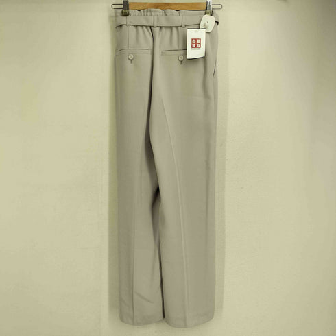 ユナイテッドアローズグリーンレーベルリラクシング UNITED ARROWS green label relaxing 23ss スフレット ベルト ワイド パンツ レディース 34