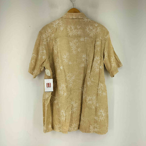 クラブルーム CLUB ROOM S/S 総柄 リネン混 シャツ メンズ JPN:XL
