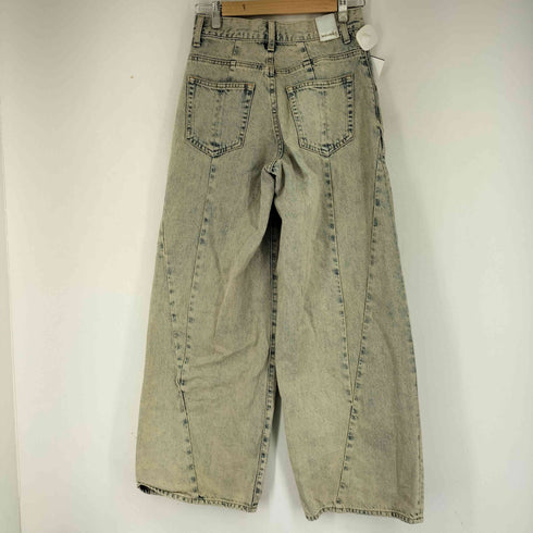 マウジー moussy CURVED LINE CHEMICAL BAGGY レディース 0