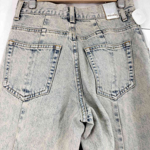 マウジー moussy CURVED LINE CHEMICAL BAGGY レディース 0