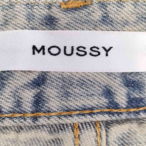マウジー moussy CURVED LINE CHEMICAL BAGGY レディース 0