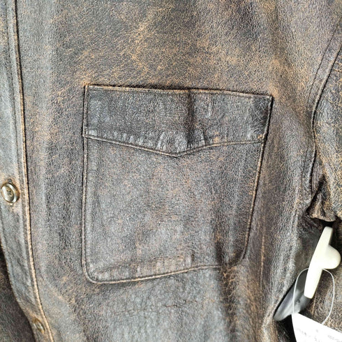 OXFORD FULHAM ヨーク レザーシャツ メンズ import:S