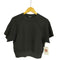 セオリー theory Double Knit LT N SS Seam Sweatsh クロップド 半袖 Tシャツ レディース JPN:S